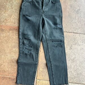 PacSun High Rise Straight Black Jeans